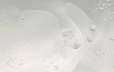 Abstract clear water bubbles oil background