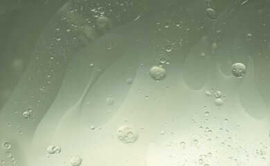 Abstract Green water bubbles background