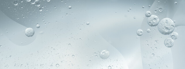 Abstract blue water oil bubbles background