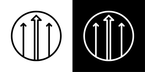 Longitude Icon Of Flat Black And White Style Vector  
