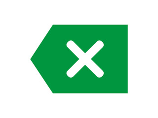 Obraz premium backspace icon