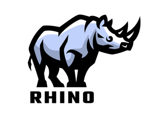 Wild rhinoceros logo.