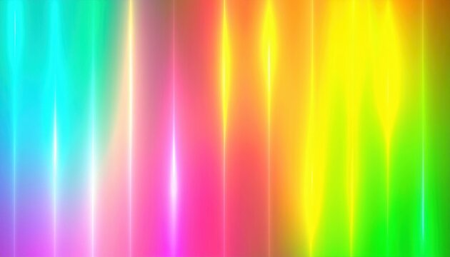 vibrant abstract rainbow gradient with flowing light streaks blending pink yellow green blue and orange hues in luminous dreamy background ideal for modern wallpaper or banner copy space design