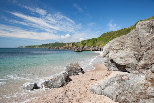 Devon coastline in summer