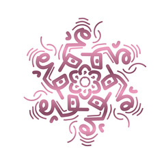 abstract pink background element mandala