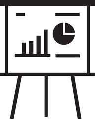 Accounting Board Silhouette Black Vector Graphic