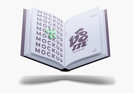 Open Book Mockup