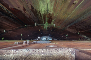 Huge unfinished Soviet era bunker of Warsaw Pact treaty called Object 1180 in Moldova