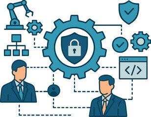 Automation safeguards businessmen's connections by employing technologies that strengthen security protocols and streamline processes, thereby lowering human error risk and guaranteeing compliance