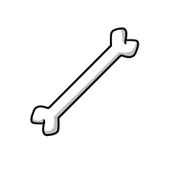 Halloween Cartoon Bone Illustration