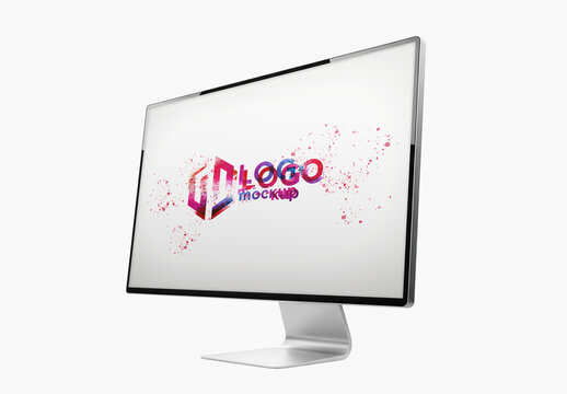 Widescreen Monitor Electronic Device Screen Mockup