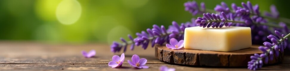 Lavender oil & handmade soap on wood Relaxing spa atmosphere , relax, handmade, wood