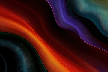 Abstract Colorful Liquid Waves Background Design