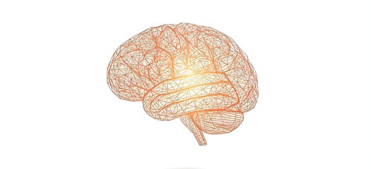 Abstract Human Brain Art Made