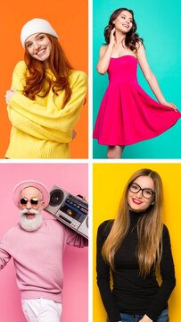 Vertical Fashion Photo Multi Screen Slideshow