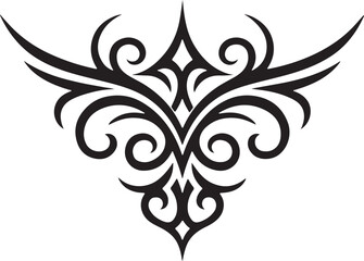 abstract corner line ornament design with alpha background