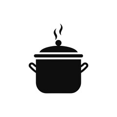 Simple pixel art pot illustration scalable vector graphic icon for cooking and brewing