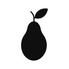 Simple pixel art pear vector illustration icon for healthy food and produce design