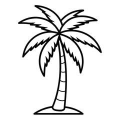 Obraz premium palm tree vector illustration