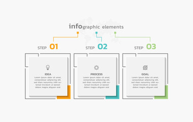 Vector infographic business template colorful design