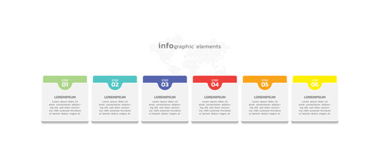 Vector infographic business template colorful design