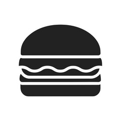 Vector hamburger icon for food menus delicious fast food graphic design asset