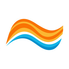 Abstract swirl wave motion fluid dynamic flow energy vector illustration