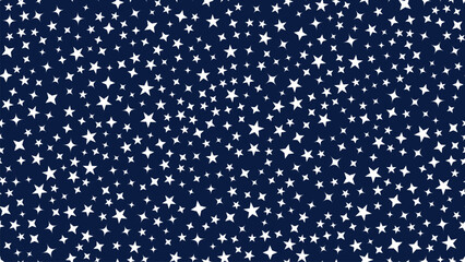 Star pattern on navy blue background.
