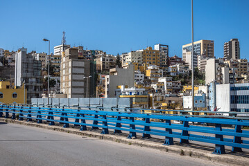 Yerevan bridge over Beirut River between Beirut city and Sin el Fil suburb Lebanon