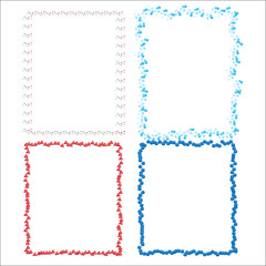 Set of page borders and frames vector shape