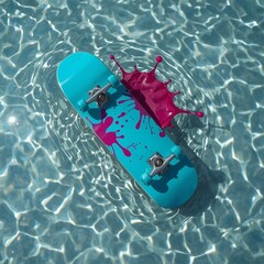 flip flops in the pool