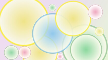 Abstract background with colorful circles and gradients for graphic design