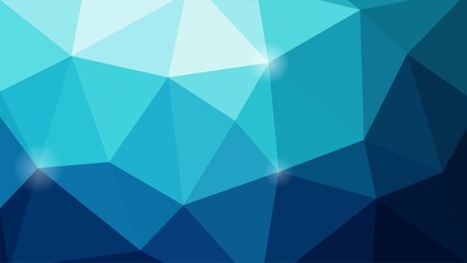 Abstract blue polygonal background with a modern and geometric design style