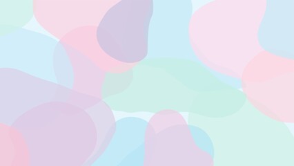 Pastel color abstract background with soft shapes and blurred effect design