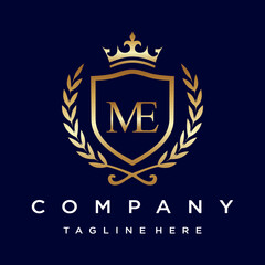 Luxury Letter ME Law Firm Logo