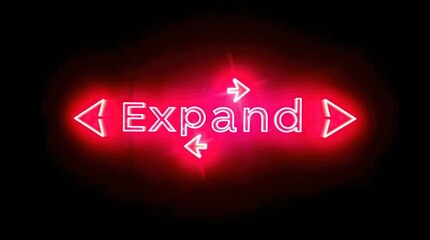 Neon Expand Sign.