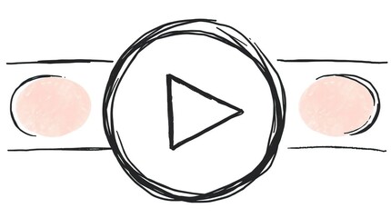 Play Button Graphic Design.