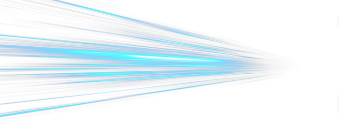 Light motion effect for banners. Blue lines. Speed effect on blue background. Light, speed and motion lines on white background .PNG
