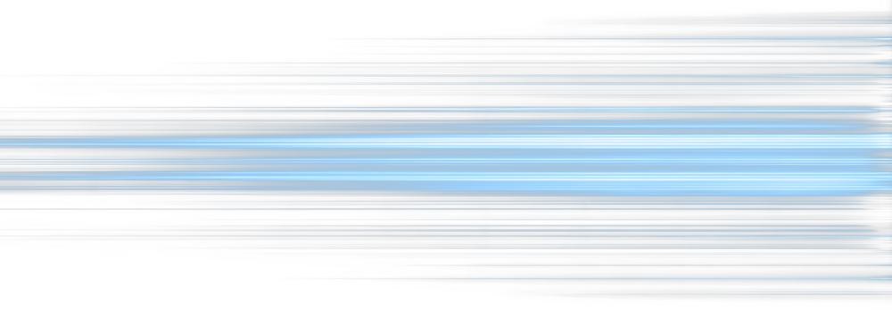Light motion effect for banners. Blue lines. Speed ​​effect on blue background. Light, speed and motion lines on white background	.PNG