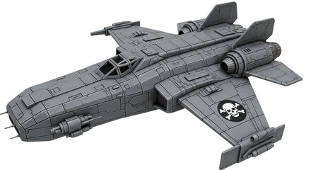 Isolated Space Fighter Aircraft Toy Model, Spacecraft, Shuttle, Spaceship, Galaxy Travel