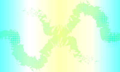 Abstract Sports Background with Green and Yellow Gradient Brushstrokes and Halftone Effect. Dynamic Grunge Background. Scratch and Texture Elements For Design