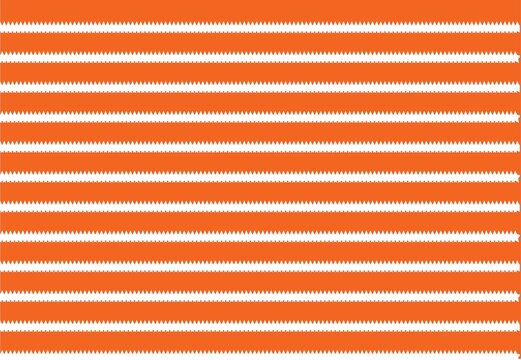 orange striped background for table mat