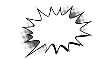 Fotobehang Pop Art Isolated comic book speech bubble, halftone dotted design, empty burst for text, vector graphic  © Sindre