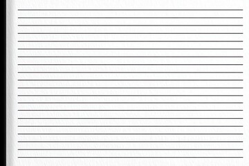 Fototapeta premium Blank lined notebook paper