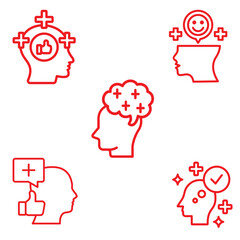 Modern Positive Attitude icon for motivation and confidence.