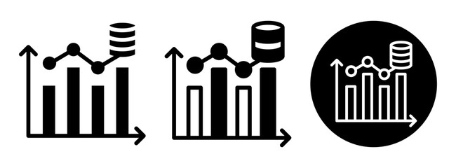 Continuous Data Icon Collection Glyph & Mixed Style