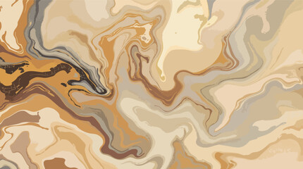 Fototapeta premium Swirling Marbled Abstract Background in Earthy Tones with Flowing Organic Lines marbling texture.