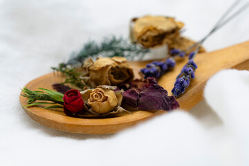 ドライフラワーとハーブたち