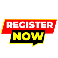 REGISTER NOW png, signup concept tag, membership form label, transparent modern art, creative layout