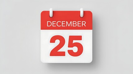 A tear off calendar page showing december 25th a significant date for christmas celebrations and holiday anticipation